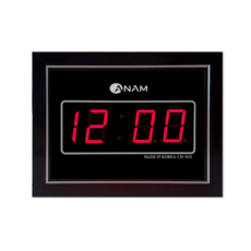 아남시계 디지털 LED 전자 벽시계 CH-015 벽탁상겸용, 블랙