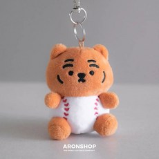ARONSHOP MUZIK TIGER 韓國文創, 1個, 棒球玩偶小吊飾-橘胖虎款