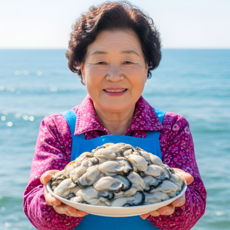 청정바다 산지직송 제철 통영 생굴, 1개, 2kg