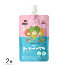 아이누리 마시는 모여라 야채친구들 주스, 100ml, 2개