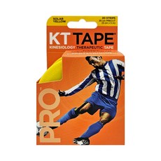 [오렌지팜] KT TAPE 케이티 테이프 프로 Pre-cut 옐로우 / 스포츠 테이핑 키네시올로지 손목 무릎 어깨 근육, 1개, 1롤