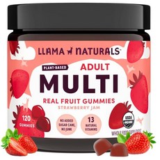 라마내추럴스 어덜트 리얼 과일 멀티비타민 구미 젤리 LLAMA NATURALS Adults Real Fruit Multivitamin, 1개
