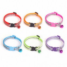 도모아 고양이 방울 인식표 고양이인식표줄 애묘목걸이 고양이방울목줄 반려묘방울목줄, 1개, 05고양이목걸이-분홍