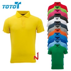 토토 반팔티 쿨카라 단추 단체복-M 13색상 공용