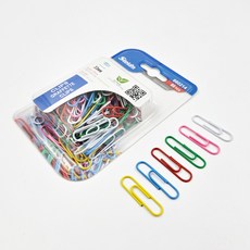 스텔란 컬러 우레탄 코팅 사무용 클립 80개 G, 단품, 단품