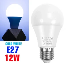 20W LED 전구 E27/E26 천장등 E14 샹들리에 AC220V 가정용 침실 에너지 절약 부드러운 조명 차가운/따뜻한, 12 E27 12W Cold White