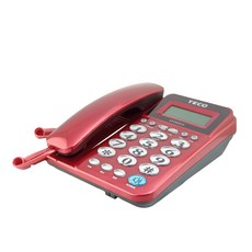 TECO有線電話 XYFXC013 來電顯示 免持聽筒 音量可調 簡約時尚, XYFXC013紅色