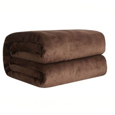 柔軟透氣法蘭絨寵物毯 - 寵物毛毯 寵物睡毯 法蘭絨毯 寵物被子 小毯子, 咖啡色, 1個