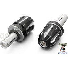 【吉兒基地 Gear Base】Daytona 通用型 平衡端子 直徑14-19 通用 CB350 GSX SV650, 灰銀-幾何圖形-刮痕造型, 灰銀