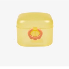 曼哈頓手抓球 寶寶固齒器 矽膠 嬰幼兒益智咬咬球 手搖鈴 防吃手 嬰兒硅膠牙膠球玩具, 透黃, 1個, 收納盒