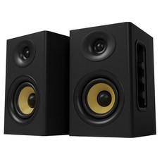 SAUNGYU 컴퓨터스피커 80W 2채널 PC 게이밍 하이파이 고음질 블루투스 북쉘프 액티브 앰프내장형 USB DAC 옵티컬 RCA 연결, 블랙, BK4020A