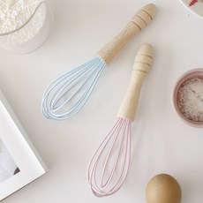 파스텔 실리콘 미니 거품기(휘핑기)-2color, 블루, 1개