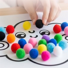 헬씨고래 뿅뿅이 50mm 폼폼이, 빨강