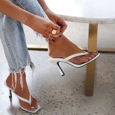 여자 하이힐 비치 심플 조리 스틸레토 샌들
