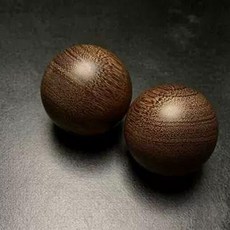 악력 지압볼 손가락 어르신 손운동기구 호두 마사지볼, 무늬 없는 골든샌달우드 4.7cm 2개, 1개