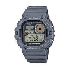 Casio Illuminator Tide Graph Moon Phase 10년 배터리 디지털 시계 탠 색상 WS-1700H-5AVCF