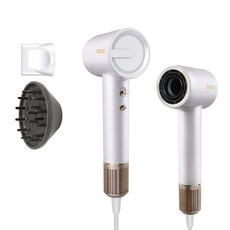 TECO吹風機，高速無刷馬達，負離子護髮，智慧溫控，輕巧便攜, 白色, XYFXZ101