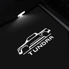 2개 LED 자동차 도어 프로젝션 웰컴 라이트 장식 램프 액세서리 (툰드라 2007-2021 2014 2020용), 02 TUNDRA and car