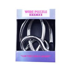 메탈와이어퍼즐 3단계 블랙아이 블랙 선물, 퍼즐/단품