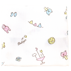 베이비앙 순면 나염 아기 가제 엠보손수건 10장(혼합가능)(오후5시이전 주문건 당일출고)