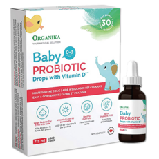 Organika 愛寶兒 益生菌D3滴液 (7.5ml/瓶) 3歲以下寶寶適用, 1, 7.5ml