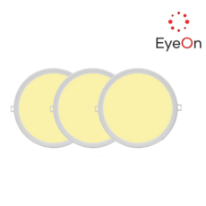 아이온 AS2년 8인치 다운라이트 40W 벌레방지 방습 아주밝음 플리커프리 주광/전구/주백, 전구색(노랑색), 3개