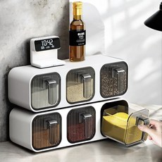 제이치 벽걸이 양념통 무타공 조미료통 화이트3P, 1세트, 350ml