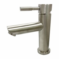 蝴蝶衛浴 304不鏽鋼單孔面盆龍頭 35芯冷熱混合臉盆水龍頭 竹圓龍頭, 1個, 全配