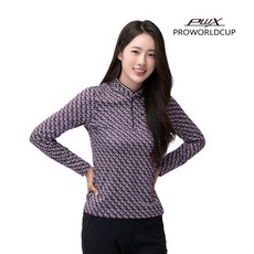 프로월드컵 가을 여성 아웃도어 집업티셔츠 Q323-3253-1PL 퍼플