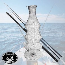 살림망 중 4단 통발 접이식 내구성 통풍 낚시 물고기