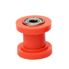 오토바이 8/10mm 드라이브 체인 롤러 풀리 휠 슬라이더 텐셔너 가이드 Enduro Motocross Pit Dirt Bike ATV, 12 Orange 10mm