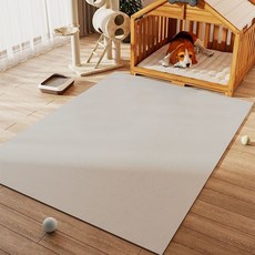 寵物防水耐磨地墊 免洗 素色 90*160cm, 1個, YT-純色-杏色（僅宅配除30*40的）,60*90cm【防水防尿免洗可擦】