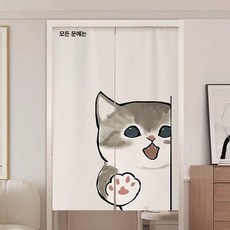 노렌커튼 식당 화장실 고양이 커튼 가림막 가림천