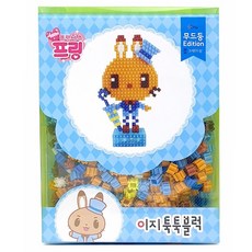 [조한스토어] 이지툭툭블럭 무드등 만들기 에디션 7종 동물 캐릭터 나노블럭, 2_갈색토끼(루이), 1개
