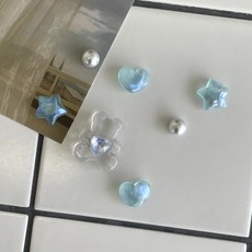 치치랜드 냉장고 자석 인테리어 샤인 베어 블루