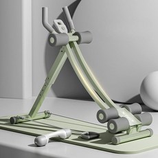 이중 트랙 복근운동기 홈트레이닝 뱃살 코어운동기구 롤러 밴드형 헬스 머신, 그린