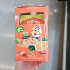 한국야구르트 하루야채 뽀로로 아이스팩 포장, 4개, 110ml, 야채과일맛