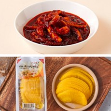 원효 매콤 오징어볶음 160g(5팩) +미니치자단무지5팩, 160g