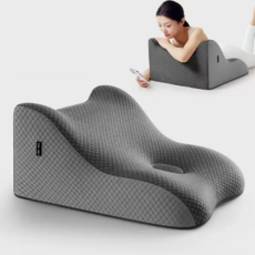 MOOZ 역류성식도염 베개 다기능 웨지필로우 수면도감 다리베개, 그레이, 1개