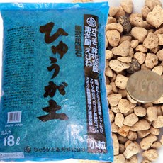 휴가토 난석 소립 화분 분갈이 흙, 1개, 2L