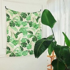 패브릭커버 소품 포스터 장식 린넨 제주 식물 패브릭 감성 80cm 3종 60, 03.감귤(화이트)