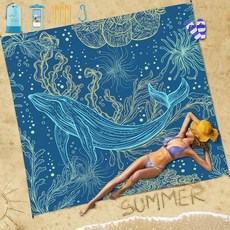 팸스타 비치 담요 모래 방수 78'' 81''1-5 성인 오버사이즈 컴팩트 경량 내구성 매트 여행용 캠핑 하이킹 피크닉