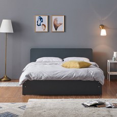 [수도권 지정배송] 프린홈 밀리 일반형 슈퍼싱글/퀸 침대프레임 (매트제외), 그레이