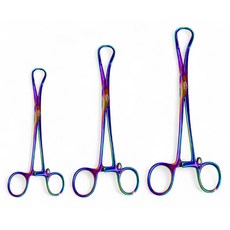 소닉스 낚시 쏘가리집게 O형포셉 SO-150 스테인리스 티타늄 코팅 오형겸자 원형 고기집게, S0-150 무지개 Rainbow, 1개