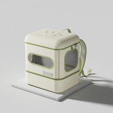 自帶貓砂盆外出便攜貓咪揹包, 1個, 無拉桿箱雙肩包