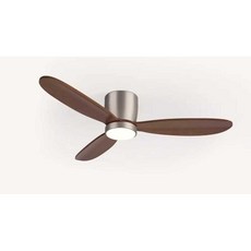 거실 실링팬 매장 식당 환기 업소 공기순환 조명 천장, 화이트+내추럴 52인치 무단계 조절