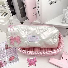 모던허니 리본 글로시 필통 캐릭터 학용품 학생 직장인 생일선물 파우치 키링미포함