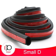 자동차 도어 씰 스트립 스티커 고무 D Z P 유형 소음 방지 인테리어 액세서리, 03 Small D, 03 4 Meters, 01 빠른
