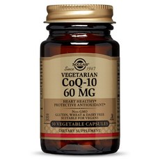 SOLGAR Vegetarian CoQ-10素食膠囊 60mg, 1罐, 30顆