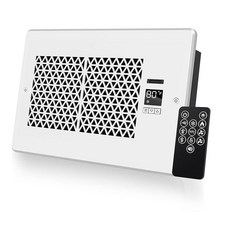 MATULSA Register Booster Fan for 6\" x 10\" Register Holes with Remote Control and Thermostat 10-Sp, MATULSA Register Booster Fan f